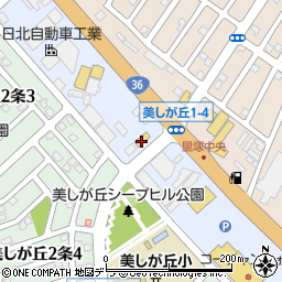 ローソン札幌美しが丘１条店周辺の地図