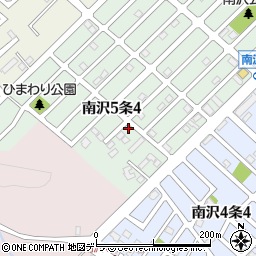 北海道札幌市南区南沢５条4丁目1-20周辺の地図