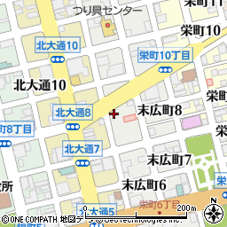 釧路調剤薬局末広店周辺の地図