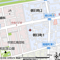 北広島市朝日町1-2-8駐車場周辺の地図