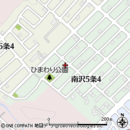 北海道札幌市南区南沢５条4丁目5-16周辺の地図