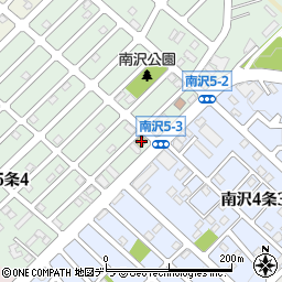 セイコーマート南沢５条店周辺の地図