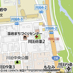 北海道札幌市南区川沿８条2丁目周辺の地図