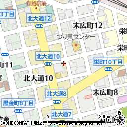 北海道釧路市北大通10丁目1周辺の地図