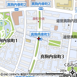 真駒内泉町３周辺の地図