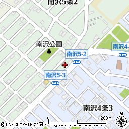 札幌南沢郵便局 ＡＴＭ周辺の地図