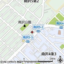 札幌南沢郵便局周辺の地図