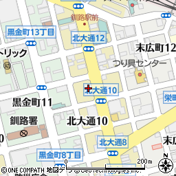 北海道釧路市北大通11丁目2周辺の地図
