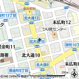 北海道釧路市北大通11丁目1周辺の地図