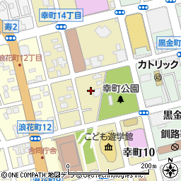 ハイム化粧品釧路センター周辺の地図