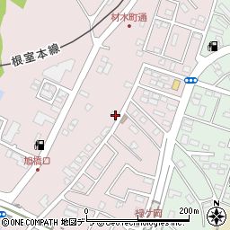 北海道釧路市材木町13-8周辺の地図