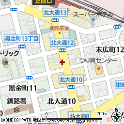 北海道釧路市北大通12丁目周辺の地図
