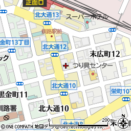 北海道釧路市北大通12丁目1周辺の地図