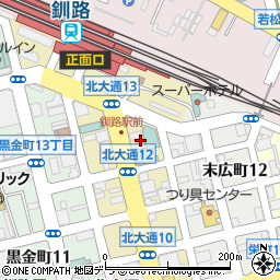 北海道釧路市北大通13丁目1周辺の地図