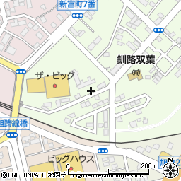 北海道釧路市新釧路町2-6周辺の地図