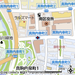真駒内泉町１周辺の地図