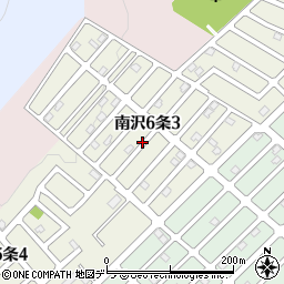 北海道札幌市南区南沢６条周辺の地図