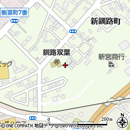 北海道釧路市新釧路町3-21周辺の地図