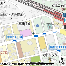 オリックスレンタカー釧路駅前店周辺の地図
