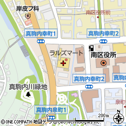 ラルズマート真駒内店周辺の地図