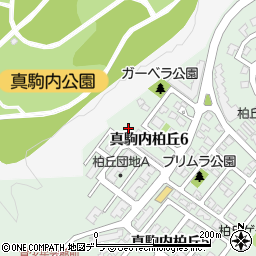 北海道札幌市南区真駒内柏丘6丁目周辺の地図