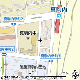 北海道札幌市南区真駒内幸町3丁目周辺の地図