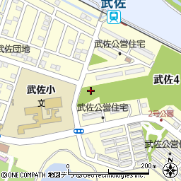 武佐1号公園周辺の地図