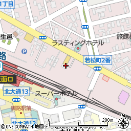 ケアホーム釧路周辺の地図