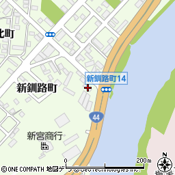 北海道釧路市新釧路町5-21周辺の地図