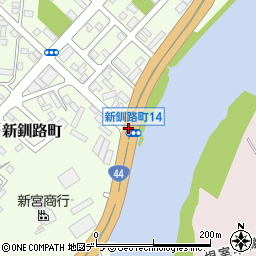 新釧路町６周辺の地図