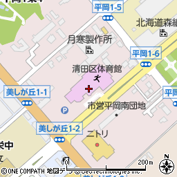 清田区体育館・温水プール周辺の地図