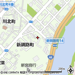 北海道釧路市新釧路町5-11周辺の地図