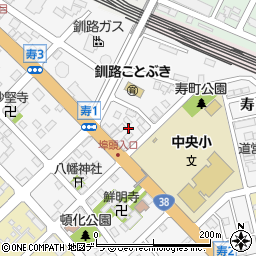 北海道釧路市寿周辺の地図