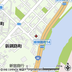 北海道釧路市新釧路町6-3周辺の地図