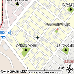 北海道札幌市豊平区西岡４条14丁目周辺の地図