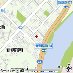 北海道釧路市新釧路町6-7周辺の地図