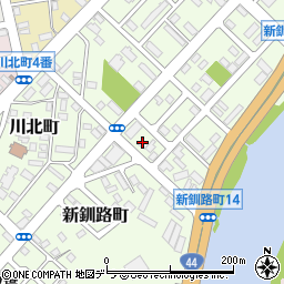 北海道釧路市新釧路町7-3周辺の地図