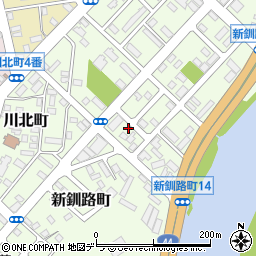 北海道釧路市新釧路町7-11周辺の地図