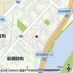 北海道釧路市新釧路町9-13周辺の地図