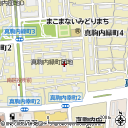 真駒内緑町団地２周辺の地図