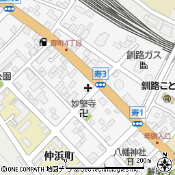 美鈴コーヒー株式会社　釧路支店周辺の地図