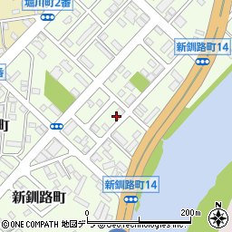 北海道釧路市新釧路町9-11周辺の地図