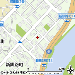 北海道釧路市新釧路町9-6周辺の地図