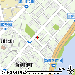 北海道釧路市新釧路町8-3周辺の地図