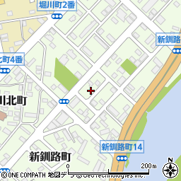 北海道釧路市新釧路町8-13周辺の地図