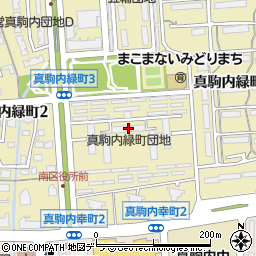 真駒内緑町団地５周辺の地図