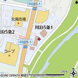 北海道札幌市南区川沿５条周辺の地図
