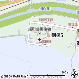 釧路町役場　栄町団地集会所周辺の地図