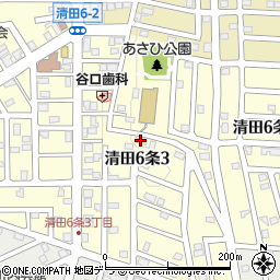 クラージュ清田周辺の地図
