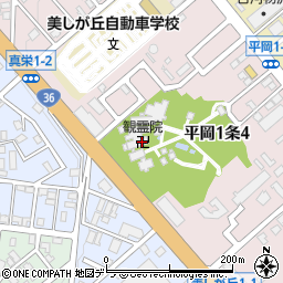 観霊院周辺の地図